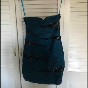 Strapless cocktail dress